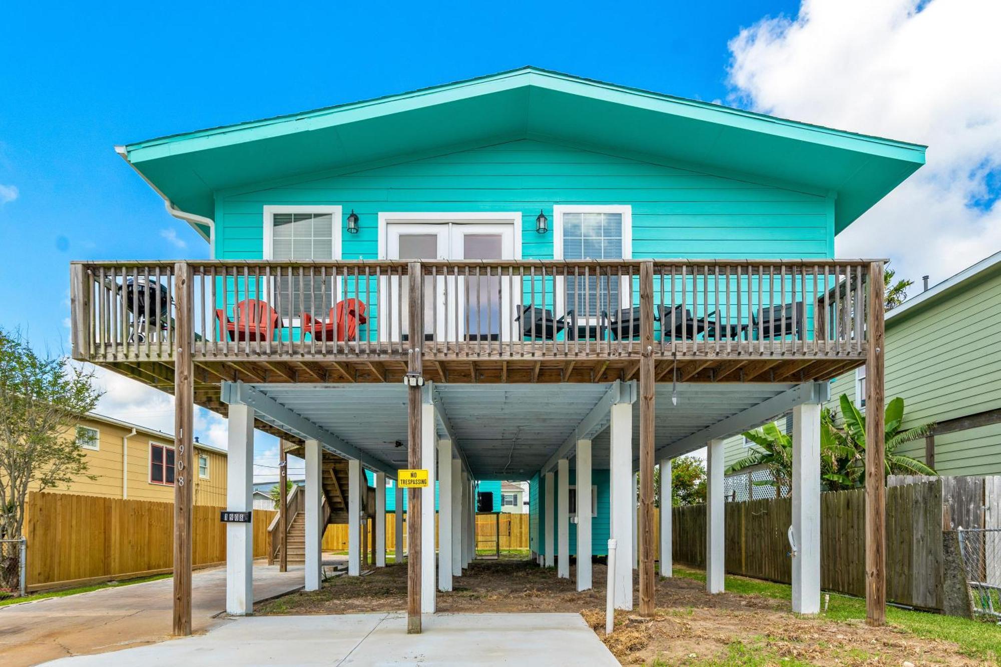 Nr Beach Pier Oasis Game Tables Yard Bbq Galveston Zewnętrze zdjęcie