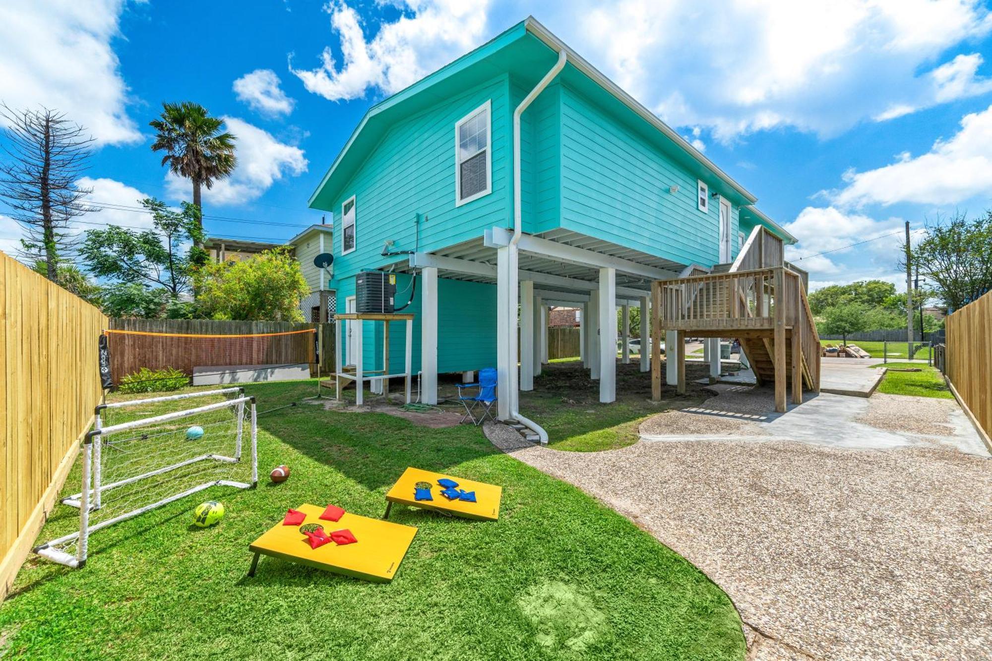 Nr Beach Pier Oasis Game Tables Yard Bbq Galveston Zewnętrze zdjęcie